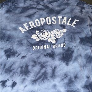 Aeropostale Navy Tie-Dye Tee